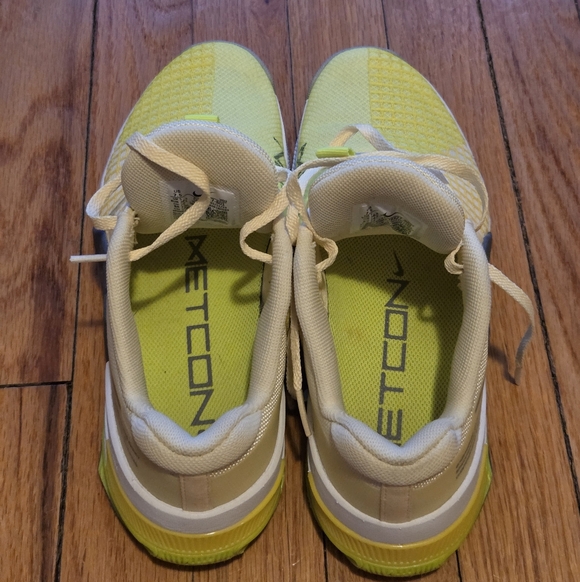 Nike Metcon 8 Training Shoes Womens Size 7.5 Neon Yellow CrossFit Gym Sneakers - Picture 11 of 11